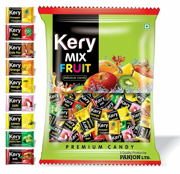Kery Mix Fruit Candy (Pack of 3) [Assorted 9 Candies Flavours Mango