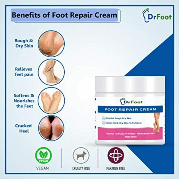 Dr Foot, Foot Repair Cream With Essential Oils For Treating Foot Fungus