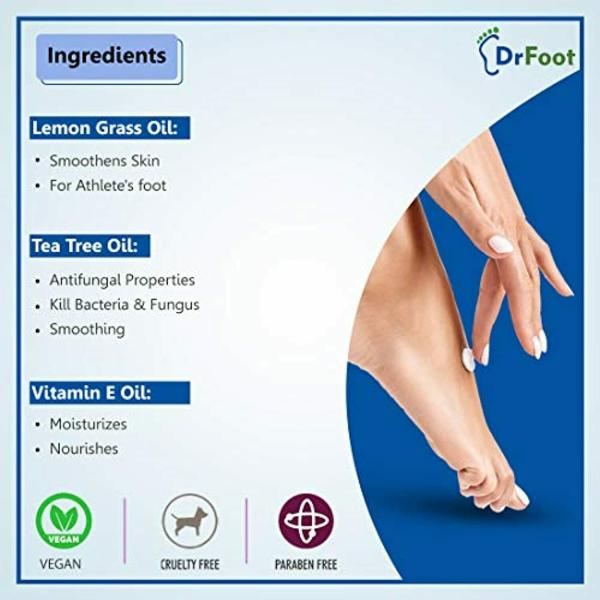 Dr Foot, Foot Repair Cream With Essential Oils For Treating Foot Fungus