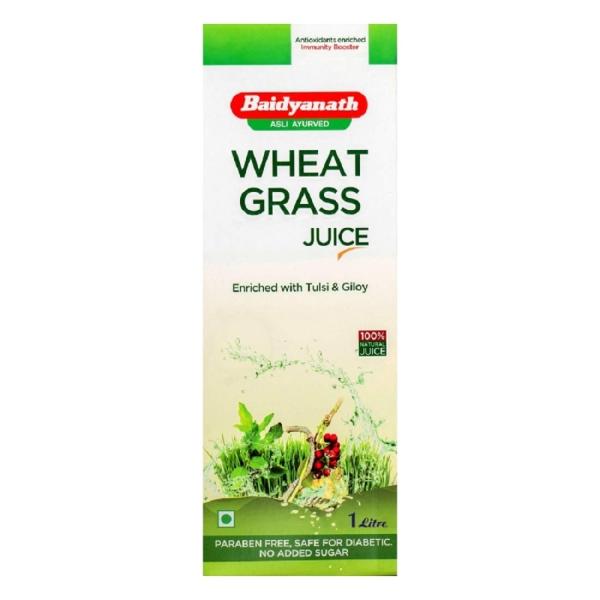 Baidyanath Jhansi Wheat Grass Juice 1Ltr, Improve Immunity Digestive