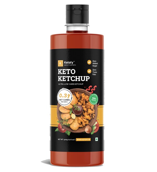 Ketofy Tomato Ketchup (500g) Ultra Low Carb and Sugar Free Tomato