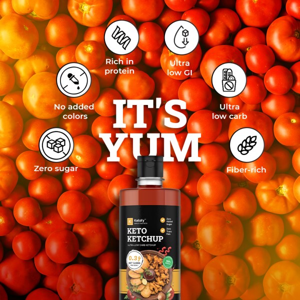 Ketofy Tomato Ketchup (500g) Ultra Low Carb and Sugar Free Tomato
