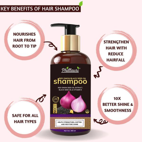 Phillauri Organic Product Red Onion Black Seed Oil Ultimate Hair Care