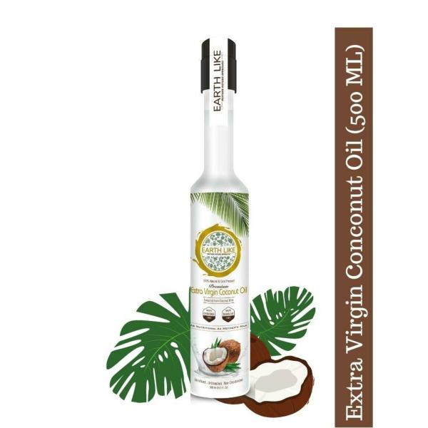 EARTH LIKE Extra Virgin Coconut Oil 500 ml Hair care Skin care
