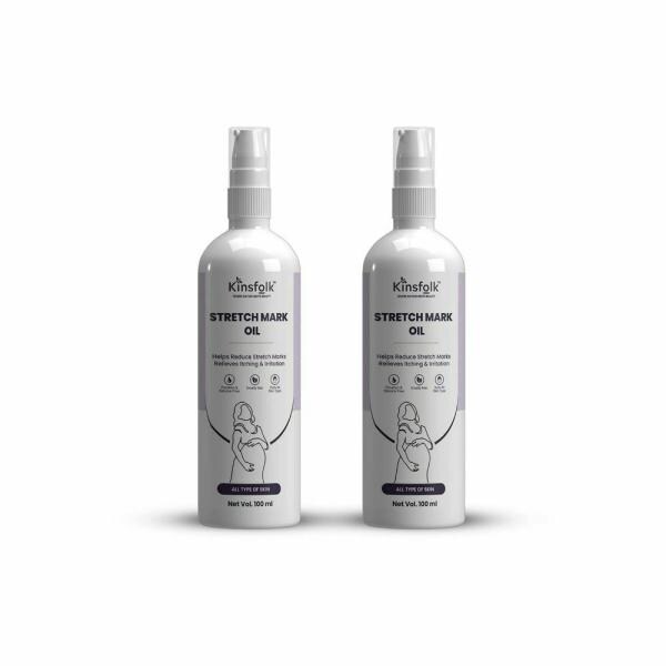 Kinsfolk Almond, Rose Stretch Oil Reduce Stretch Marks And Relieves