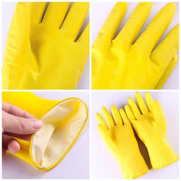 ShoppyCharms Multipurpose Cleaning Reusable Rubber Hand Gloves JioMart