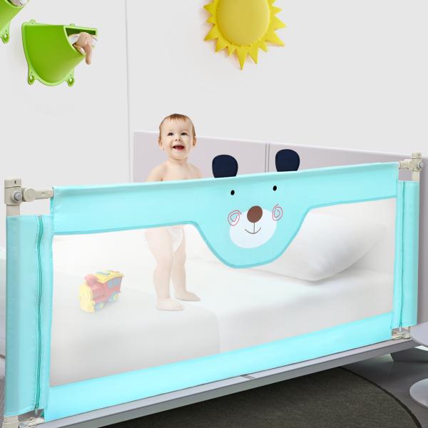 About Space Foldable Bed Rail Baby Falling Safety Guard Barrier