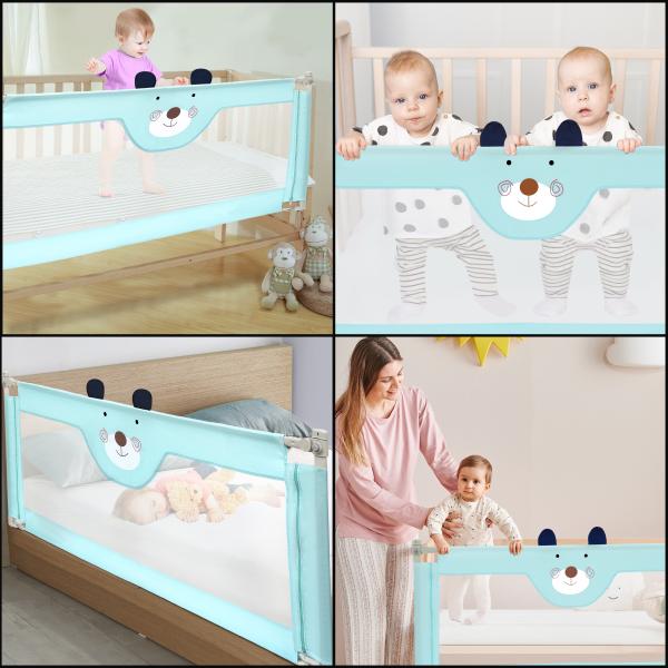 About Space Foldable Bed Rail Baby Falling Safety Guard Barrier