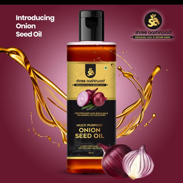 SHREE AASHIRWAD Onion Oil for Hair Growth and Hair Fall Control, 200ml