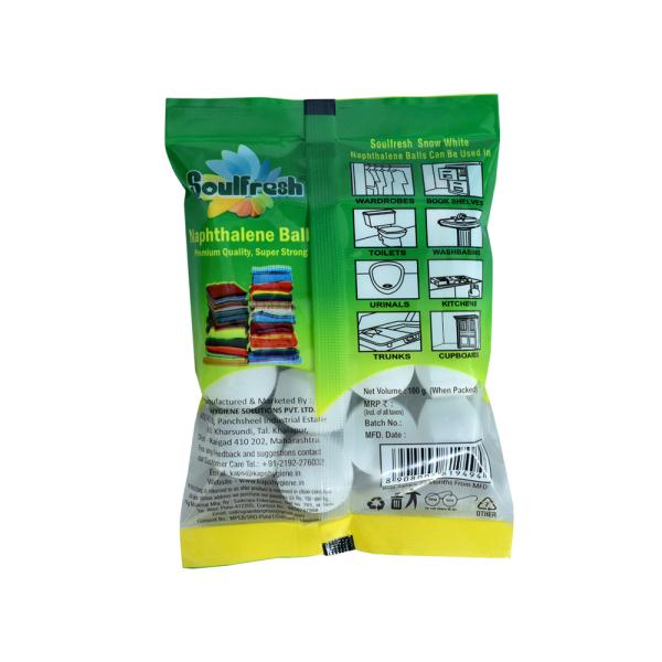 SOULFRESH Naphthalene Balls 400gm for Clothes Moth Balls Napthalene