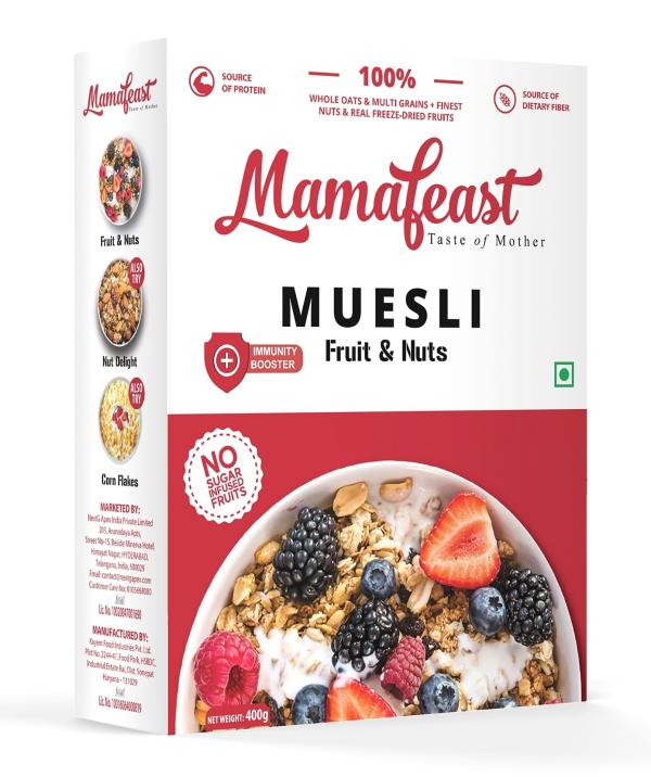 Mamafeast Muesli Fruit and Nuts 400g JioMart
