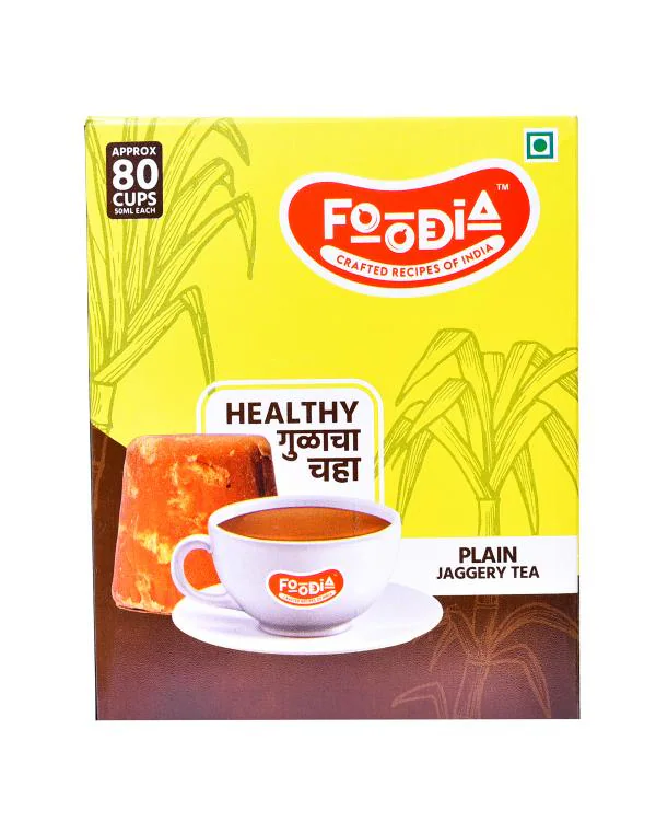 Foodia Jaggery Plain Tea 440gm Box JioMart