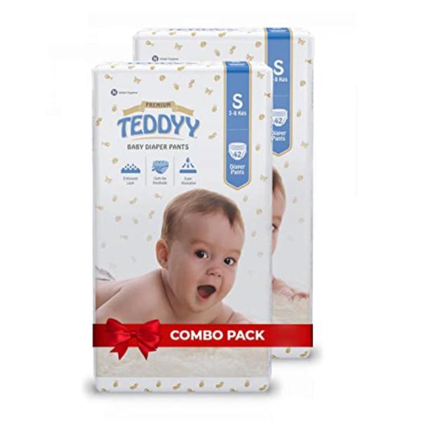 Teddyy White Small Baby Diaper Pants (Pack Of 84) JioMart