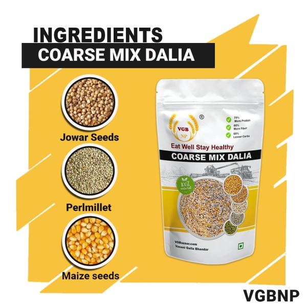 VGBNP 100 Natural & Original Coarse Multigrain daliya (Mota Anaj 3 in 1 Mix Daliya) Pure millet
