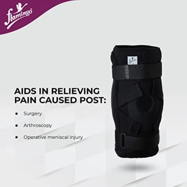 Flamingo Gel BiAxle Hinged Knee Brace Pain Relief, Knee Compression
