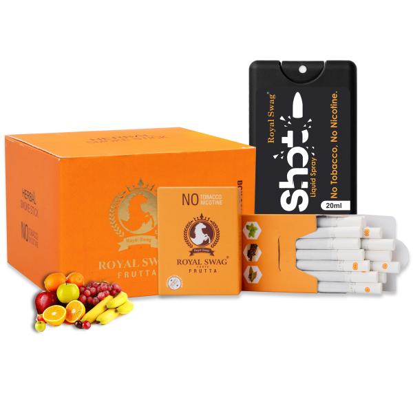 ROYAL SWAG Ayurvedic & Herbal Cigarette, Frutta Flavour Smoke Tobacco