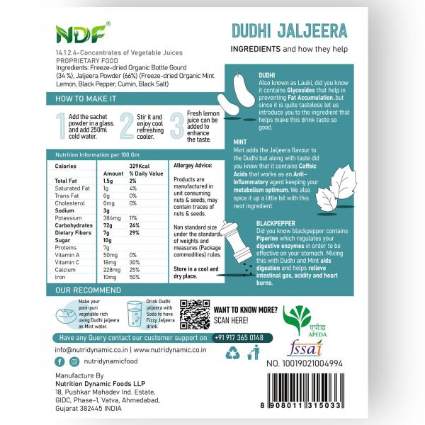 Dudhi Jaljeera Juice Drink 5 Sachets JioMart