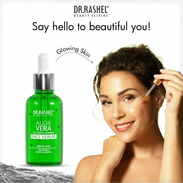 Dr. Rashel Aloe Vera Face Serum with Collagen + Vitamin E, For Natural