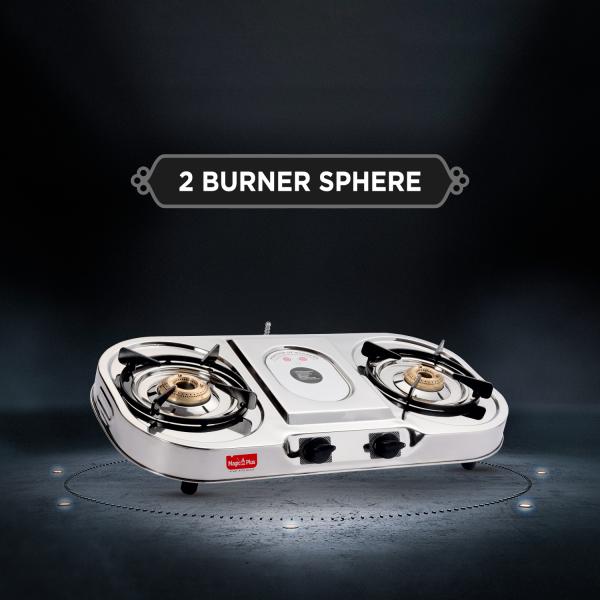 MAGIC plus 2 Burner SPHERE Stainless Steel LPG Gas Stove JioMart