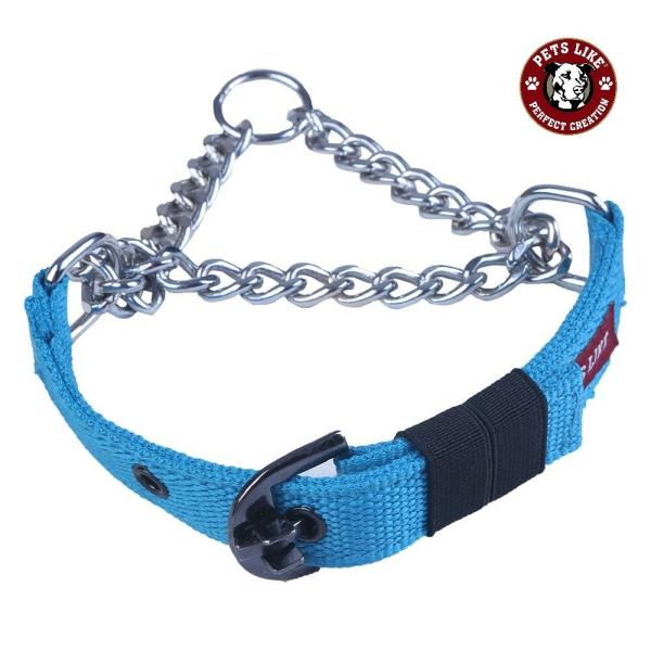PETS LIKE Dog Choke Collar Dog Chain Collar Comes with Sky Blue Color