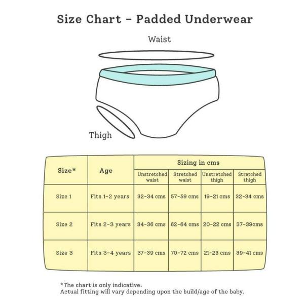 SuperBottoms Padded Waterproof Pull up Underwear/Potty Training Pants