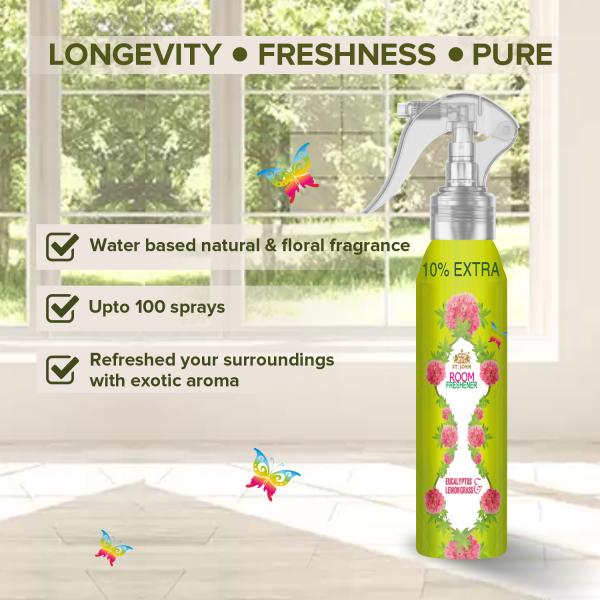 STJOHN Eucalyptus & Lemongrass Room Freshener Spray for Home and