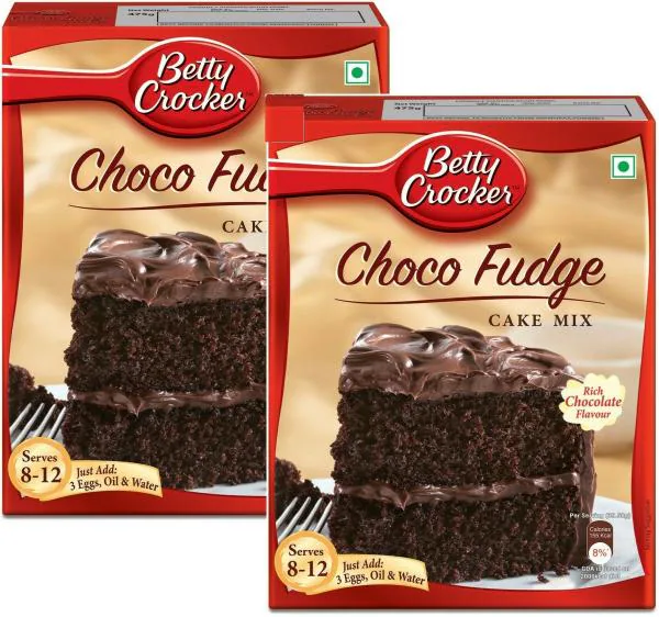 Betty Crocker Choco Fudge Rich Chocolate Cake Mix (Pack of 2 475 Grams Each) JioMart