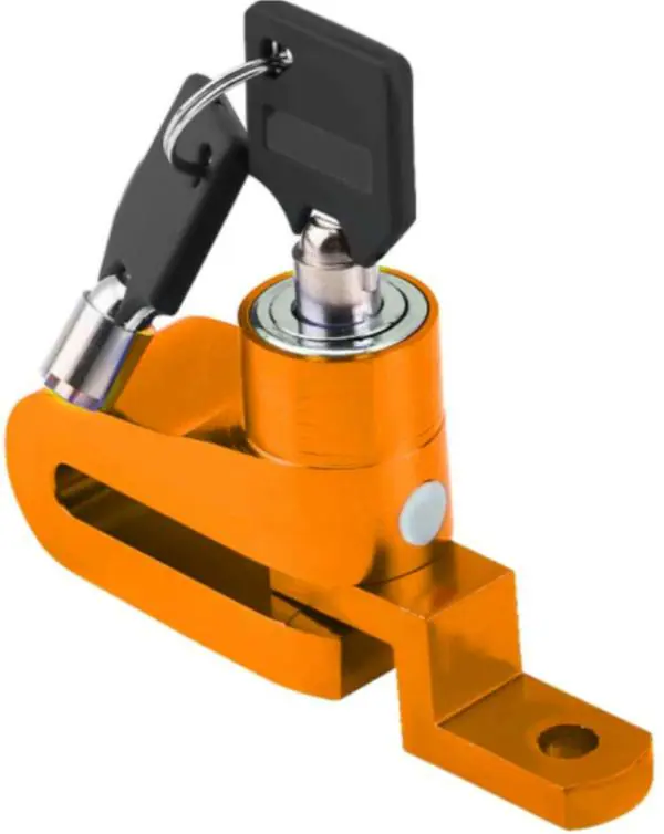 Samite Silver Steel Anti Theft Security Disk Brake Lock For Bike Cycle