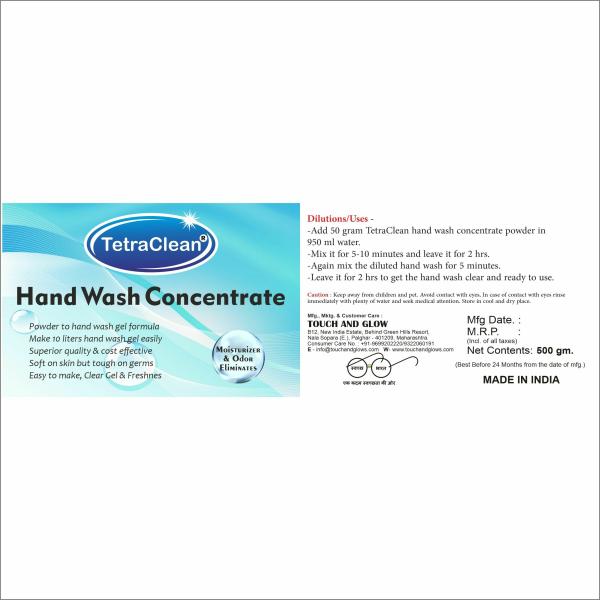 TetraClean Hand Wash Concentrate Powder with multiple fragrance 500gm