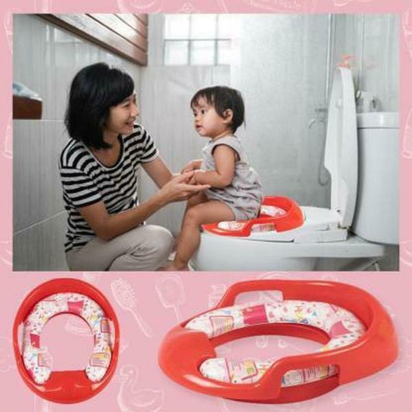 Nabhya Soft Cushion Baby Potty Seat with Handle and Back Support Toilet