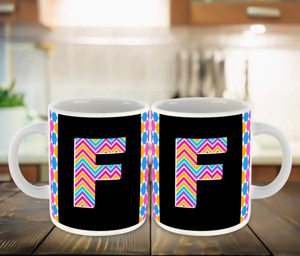 Whats Your Kick Alphabet F Strips Design Printed White