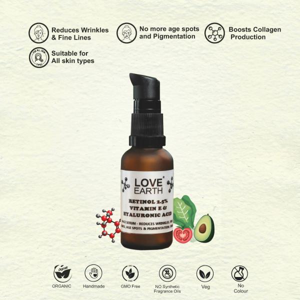 Love Earth Retinol Serum With Hyaluronic Acid 30ml JioMart