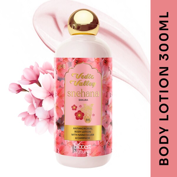 VEDIC VALLEY BODY LOTION SAKURA CERTIFIED NATURAL JioMart