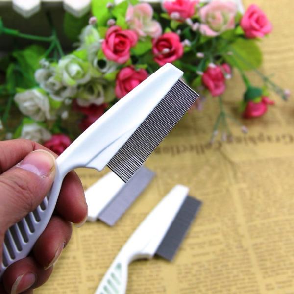 QD Non Toxic Head Lice Remover Comb with Handle Metal Steel Teeth and Suitable for All Hair Type