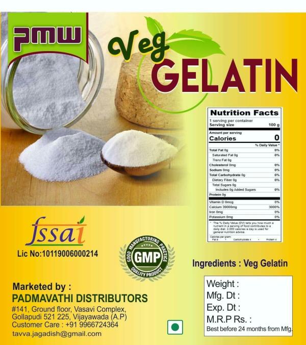 Pmw Veg Gelatin Powder Vegetarian Gelatin Food Grade