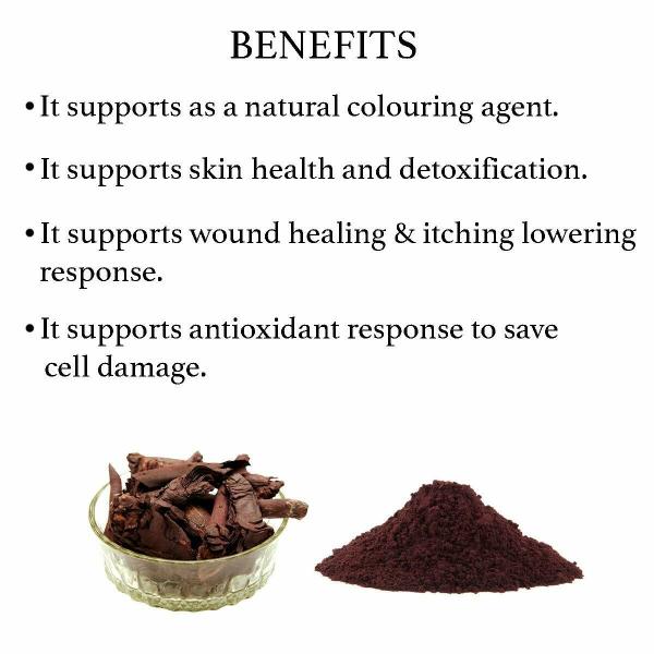 Bixa Botanical Ratanjot Powder Root/Arnebia Nobilis), Supports