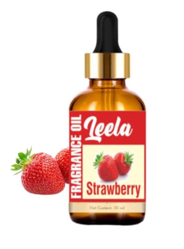 Leela Organic Natural Strawberry Essential Oil Hair and Skin Care 30 ml
