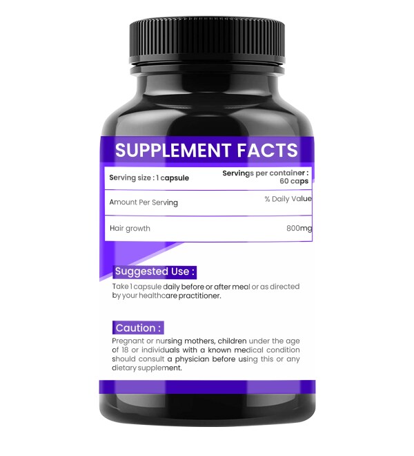 Hashpop Hair Growth Capsules For Men And Women 800Mg 60 Tablets