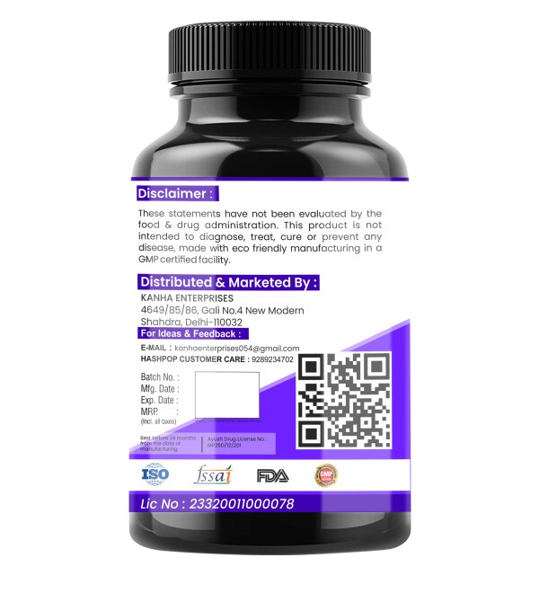 Hashpop Hair Growth Capsules For Men And Women 800Mg 60 Tablets