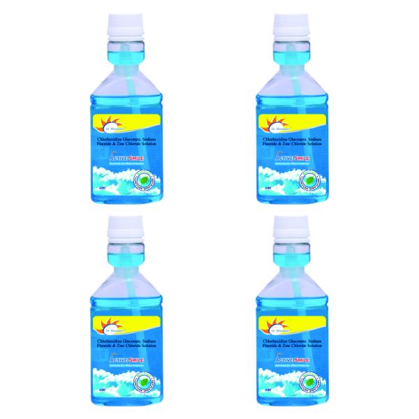 DR. MOREPEN Active Smile Advanced Mouthwash with Mint Pack of 4 150ml