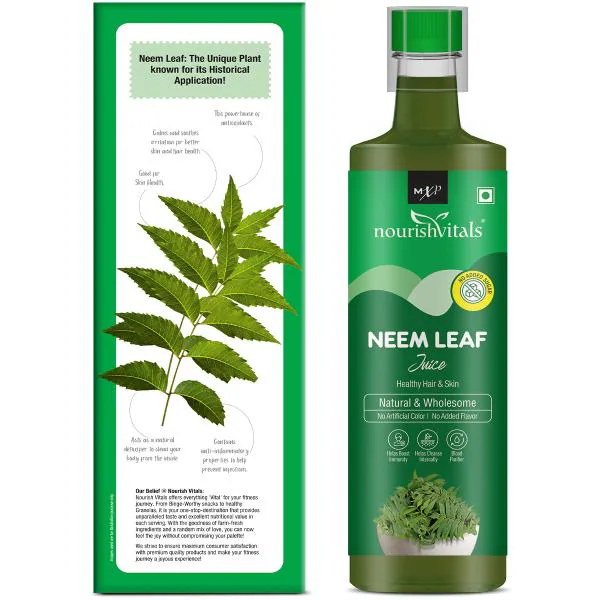 NourishVitals Neem Leaf Juice |Natural & Wholesome | For Healthy Hair & Skin  | No Added Sugar, 500ml - JioMart
