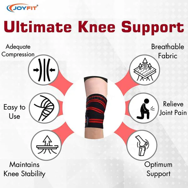 JoyFit Knee Wrap, Red 2 Unit JioMart