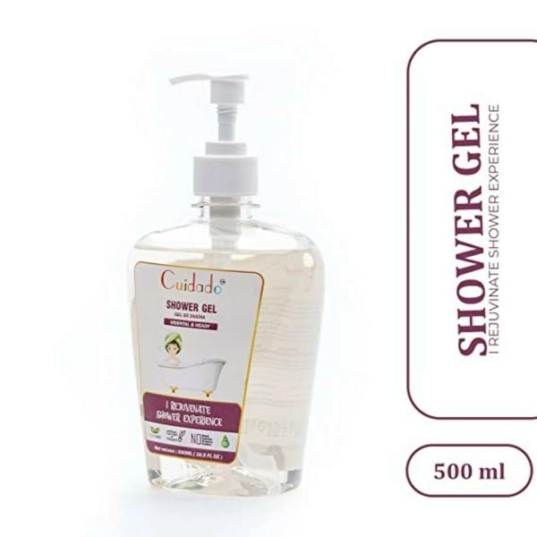 CUIDADO Natural & Non Toxic Shower Gel, PH balanced , 500 ml (Pack of 1