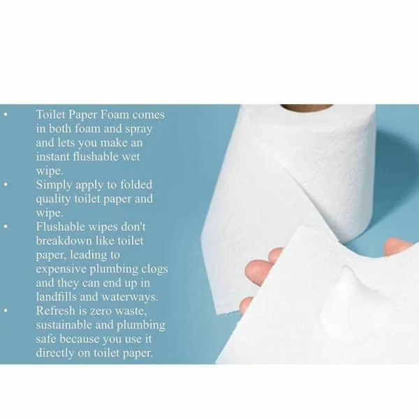 Urba Toilet Paper Foam Toilet Paper Spray Toilet Tissue Moistener Foam