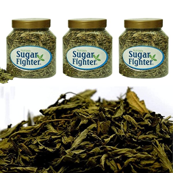Sugar Fighter Dried Stevia Leaves 50 Gm[Pack of 3] Natural Stevia
