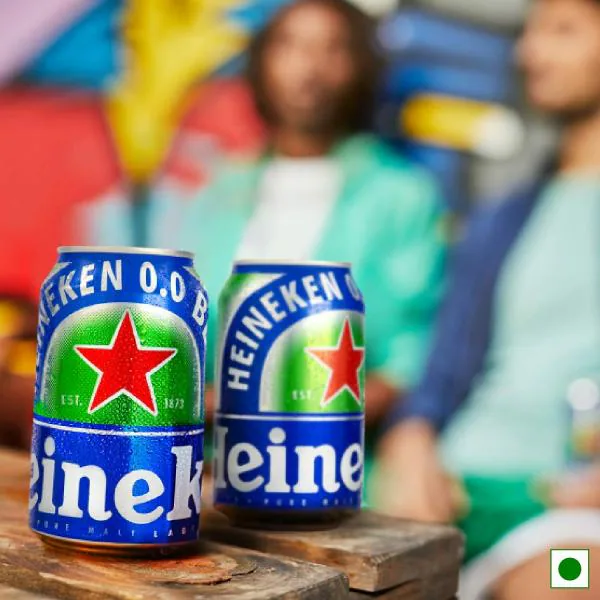 Heineken 0.0 Non Alcoholic Beer Pack of 24 Cans ( 24 X 330 ml) JioMart