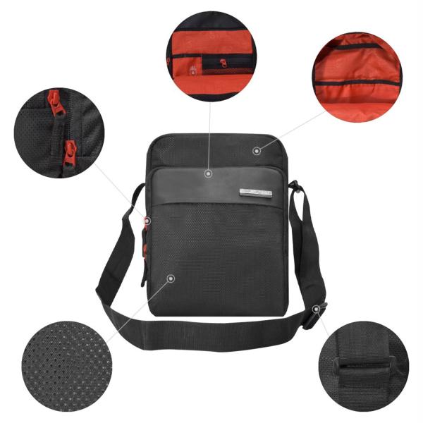 Strabo Unisex Black Messenger Bag JioMart