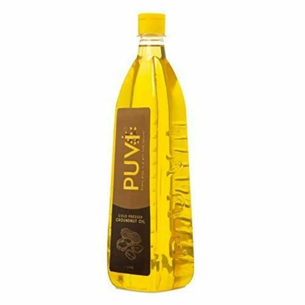 Puvi 1L Cold Pressed Groundnut / Peanut Oil (Virgin, Chekku / Ghani
