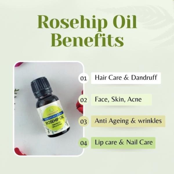 Vrishvrindaa Rosehip Oil Retinol Serum for Face 15ml & Vrishvrindaa