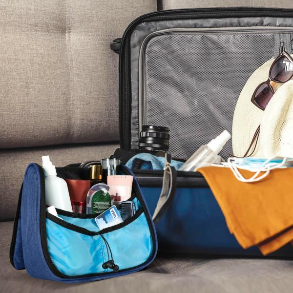 TRAVALATE Navy Blue Polyester Toiletry Travel Bags JioMart